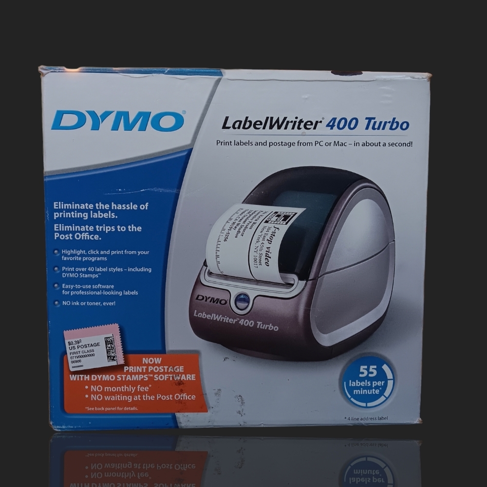 Dymo Labelwriter 400 Turbo complete W/Box & Labels - Picture 3 of 4